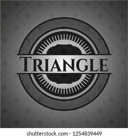 Triangle realistic black emblem