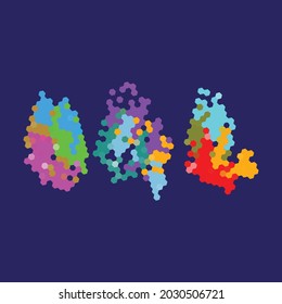 Triangle rectangle design elements. Creative design.