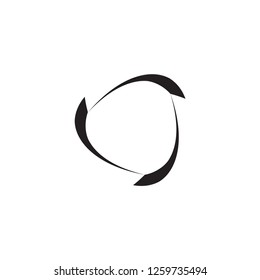 Triangle with Recycle logo design