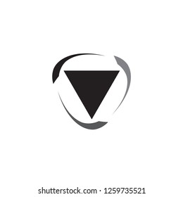 Triangle with Recycle logo design