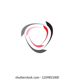 Triangle with Recycle logo design