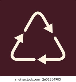Triangle Recycle trendy useful important vector Illustration design charming colorful background.eps