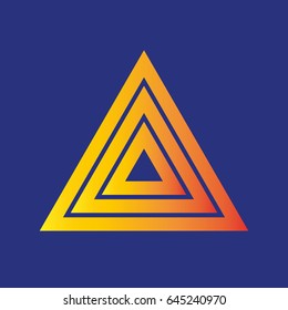 Triangle repeat logo mark