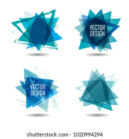 Triangle Retro Shape. Banners, Insignias,Logos,Icons,Labels and Badges.