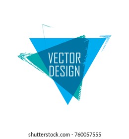 Triangle Retro Shape. Banners, Insignias,Logos,Icons,Labels and Badges.