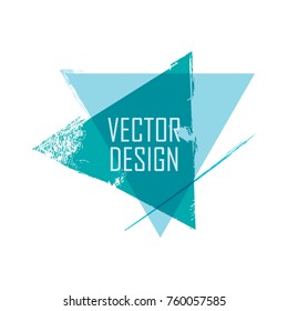 Triangle Retro Shape. Banners, Insignias,Logos,Icons,Labels and Badges.
