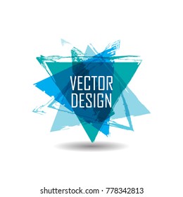 Triangle Retro Shape. Banners, Insignias,Logos,Icons,Labels and Badges.