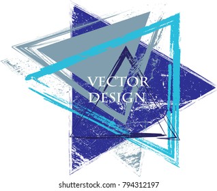 Triangle Retro Shape. Banners, Insignias,Logos,Icons,Labels and Badges