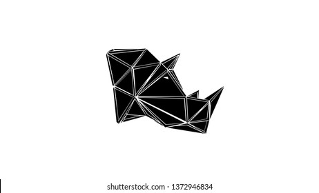 Triangle Rhino Vector Illustration