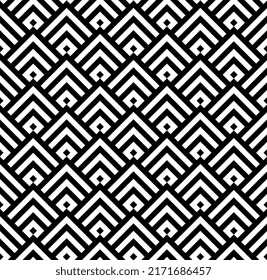 Triangle rhombus square japanese seamless vector pattern design