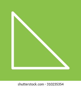 Triangle, Right, Angle Icon Vector Image. Can Also Be Used For Shapes And Geometry. Suitable For Use On Web Apps, Mobile Apps And Print Media.