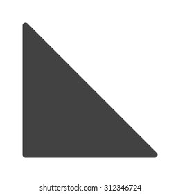 Triangle, Right, Angle Icon Vector Image. Can Also Be Used For Shapes And Geometry. Suitable For Use On Web Apps, Mobile Apps And Print Media.