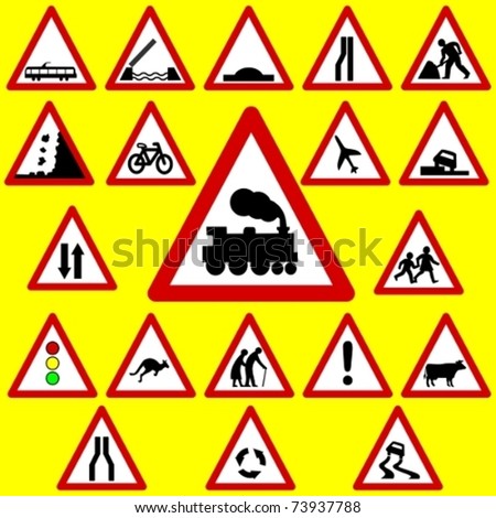 Triangle Road Signs