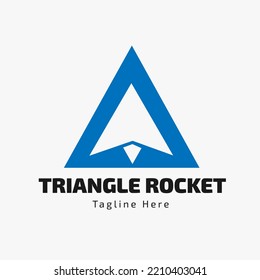 
Triangle Rocket Business Logo Suitable For Business Success, Marketing Group, Mountain, Hiking Group, Finance Group