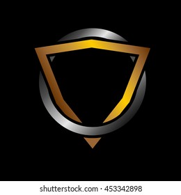 triangle and round logo