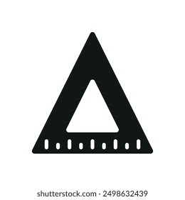 Dreieck Regel Symbol Vektor Design Vorlagen einfach und modern Konzept Konzept