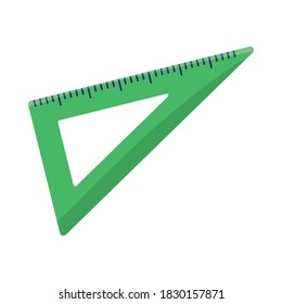 triangle rule school supply isolated icon vector illustration design