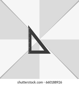 Triangle ruler.