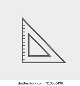 Triangle Ruler Icon