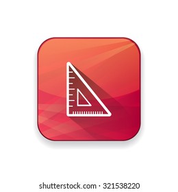 triangle  ruler  icon