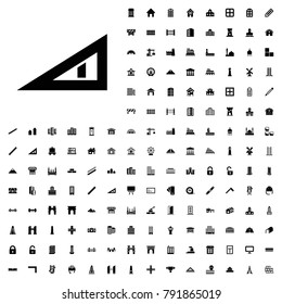 Triangle ruler icon illustration isolated vector sign symbol. architecture icons vector set.