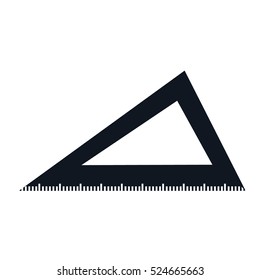 triangle ruler isolated icon vector illustration graphic design