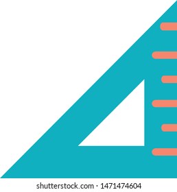 Triangle ruler measure site icon