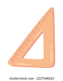 triangle ruler school icon isolated