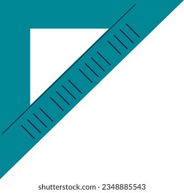 Triangle Ruler Stationery Art Supply Vector Illustration