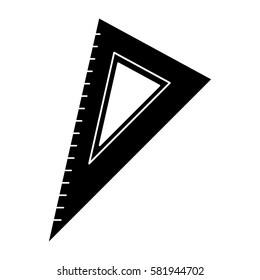 triangle ruler utensil pictogram