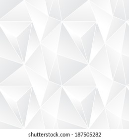 Triangle seamless abstract vector pattern - geometric mosaic poligonal modern background