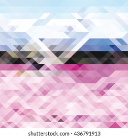 Triangle seamless background