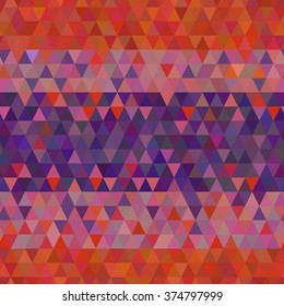 Triangle seamless background. Retro label design. Colorful-mosaic-banner. Geometric hipster retro background.