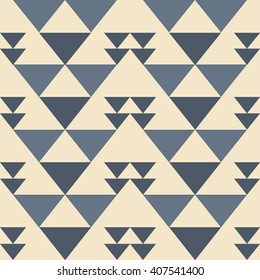 Triangle seamless oriental simple pattern navy
