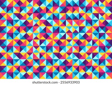 Triangle seamless pattern. Abstract geometric polygonal image.