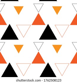 Triangle seamless pattern Abstract vector geometric background.Print for interior design and fabric