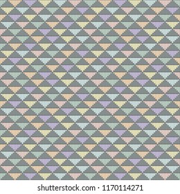 triangle seamless pattern and background , pastel color , textile style