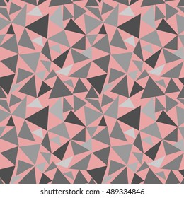 Triangle seamless pattern. Fashion graphic background design. Modern stylish abstract texture. Colorful template for prints, textiles, wrapping, wallpaper, website. VECTOR illustration