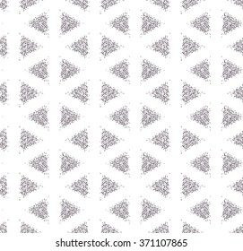 Triangle seamless pattern. Geometric pattern. Vector background pattern.