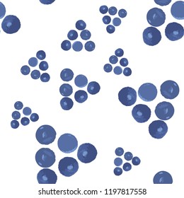 Triangle seamless pattern made of blue. For your design.