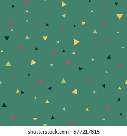 Triangle seamless Pattern. Repeating Triangle Vector Pattern. Cute Triangle Vector Background