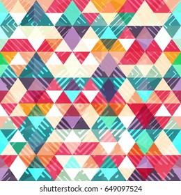 Triangle seamless pattern (vector eps 10)