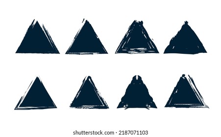 vector plano de grifo abstracto de conjunto triangular