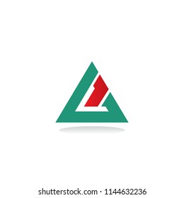 triangle shape business logo