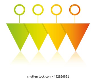 triangle shape business process diagram