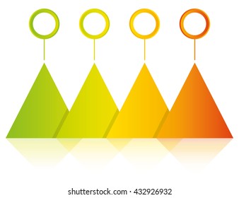triangle shape business process diagram