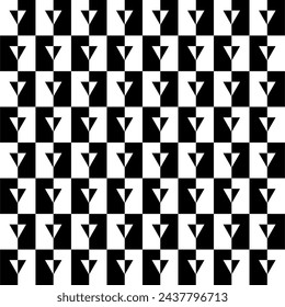Triangle Shape in Contrast Color, Black White, can use for Wallpaper, Cover, Greeting Card, Decoration Ornate, Ornament, Background, Wrapping, Fabric, Textile, Fashion, Tile, Carpet Pattern, etc. 