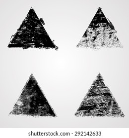 Triangle Shape  Creative Symbols Texture. Vector Illustration. 