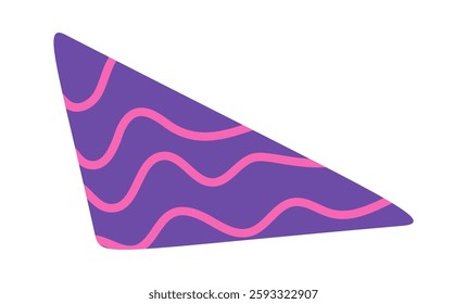 Triangle shape decorated cartoon doodle