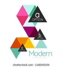 Triangle shape design abstract business logo icon design. Company logotype branding emblem idea. Vector illustration